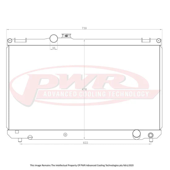 PWR - Suits Toyota Chaser JZX100 (1996-2001) 42mm Radiator