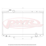 PWR - Suits Toyota Aristo JZS147 (1993-1997) 42mm Radiator - Manual
