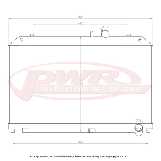 PWR - Suits Mazda RX8 Series 2 (2008-2012) 42mm Radiator
