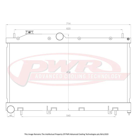 PWR - Suits Subaru WRX STI 2.5L (2008-2020) 55mm Radiator