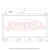 PWR - Suits Subaru WRX STI 2.5L (2008-2020) 55mm Radiator