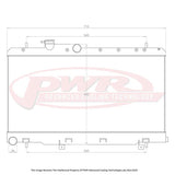 PWR - Suits Subaru Impreza WRX STI GD (2001-2007) 55mm Radiator