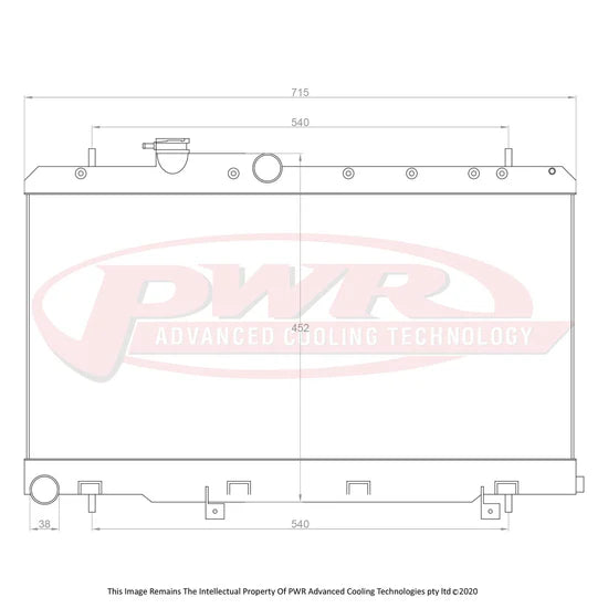 PWR - Suits Subaru Impreza WRX STI GD (2001-2007) 55mm Radiator