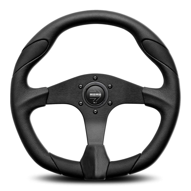 MOMO Quark Black/Black Steering Wheel 350