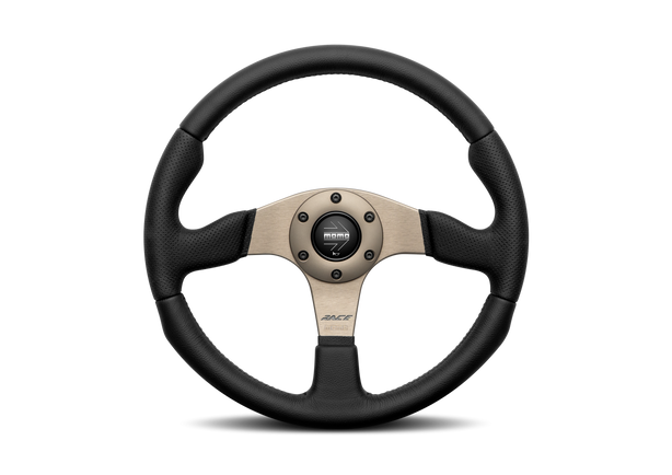 MOMO Race 2.0 Black Leather 350mm Steering Wheel