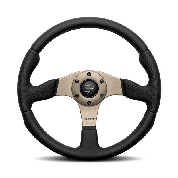 MOMO Race 2.0 Black Leather 350mm Steering Wheel