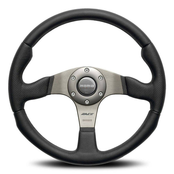 MOMO Race Black Leather 350mm Steering Wheel