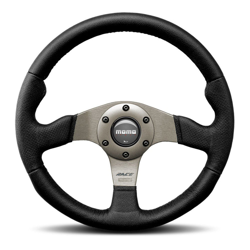 MOMO Race Black Leather 320mm Steering Wheel