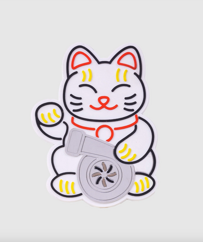 White Kitty Magnet