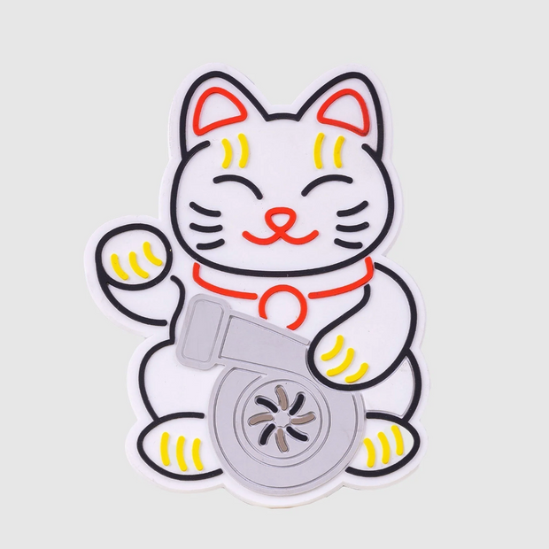 White Kitty Magnet