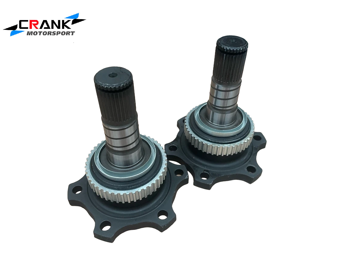 Crank Motorsport R200 Billet stub axles to suit Nismo Pro diff centre. Rated 2200 HP.