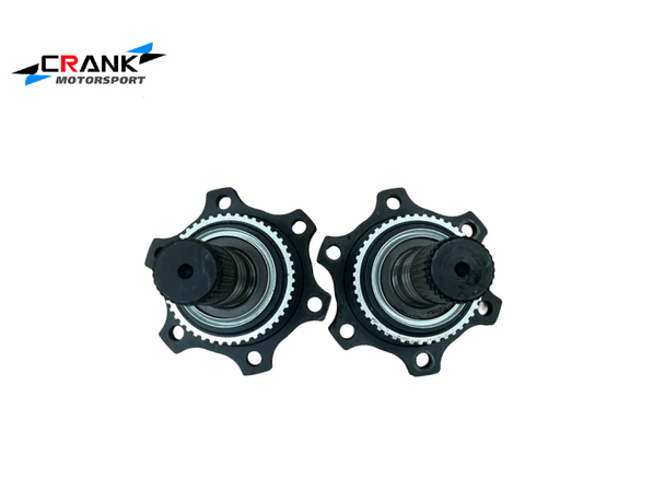 Crank Motorsport R200 Billet stub axles to suit Nissan GTR diff centre. 31 Splines. Rated 2200 HP.