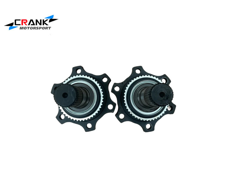 Crank Motorsport R200 Billet stub axles to suit Nissan GTR diff centre. 31 Splines. Rated 2200 HP.