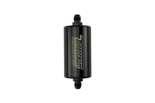 TURBOSMART Inline Fuel Filter 10um 6AN Black