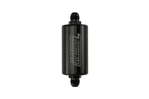 TURBOSMART Inline Fuel Filter 10um 8AN Black