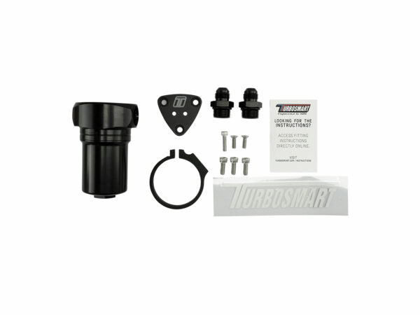 Turbosmart Fuel Filter Canister 10um 8AN Black