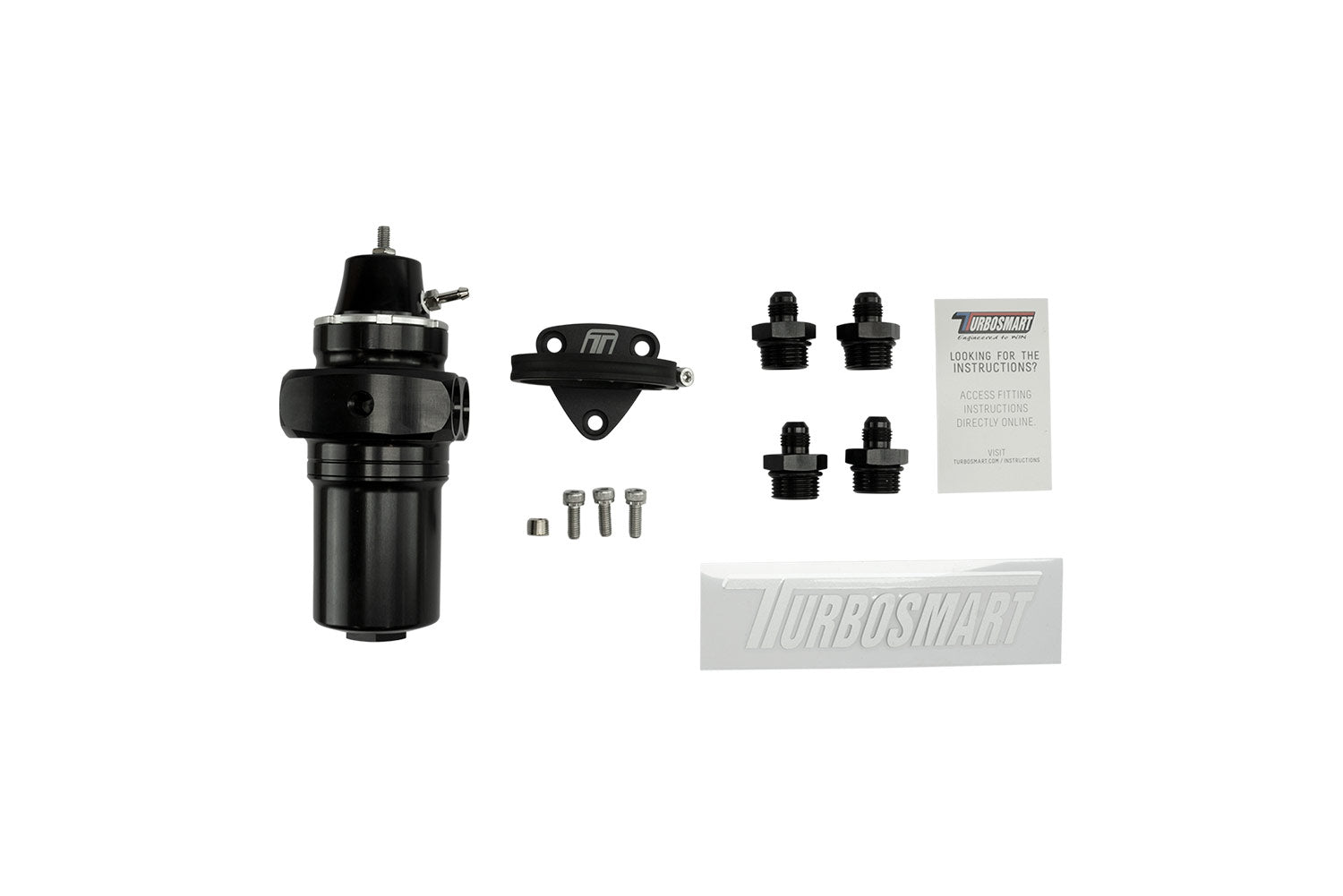 Turbosmart FPRF6 Black – Fuel Pressure Regulator + Filter