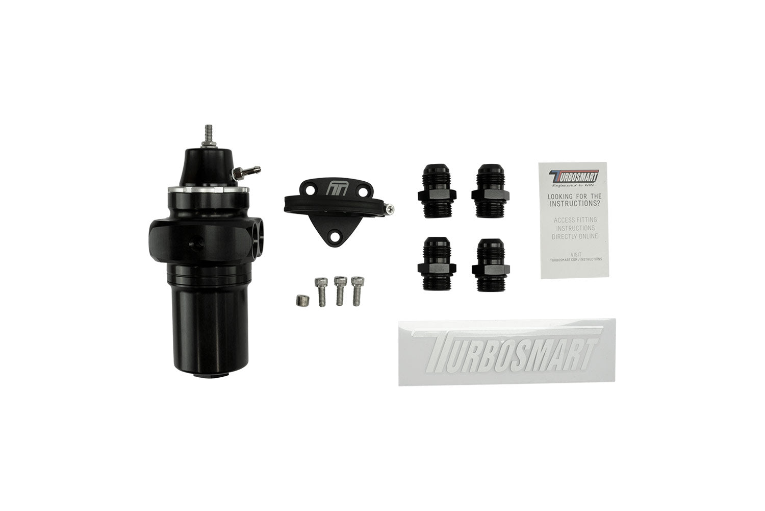 Turbosmart FPRF10 Black – Fuel Pressure Regulator + Filter