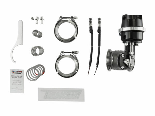 Turbosmart Compressed Gas (CO2) StraightGate50 – Inbuilt Solenoids – 7PSI Black (Control In Cap CO2 Boost Control)