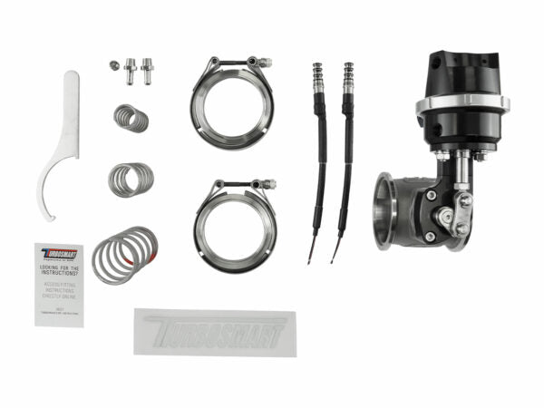 Turbosmart Compressed Gas (CO2) StraightGate50 – Inbuilt Solenoids – 7PSI Black (Control In Cap CO2 Boost Control)
