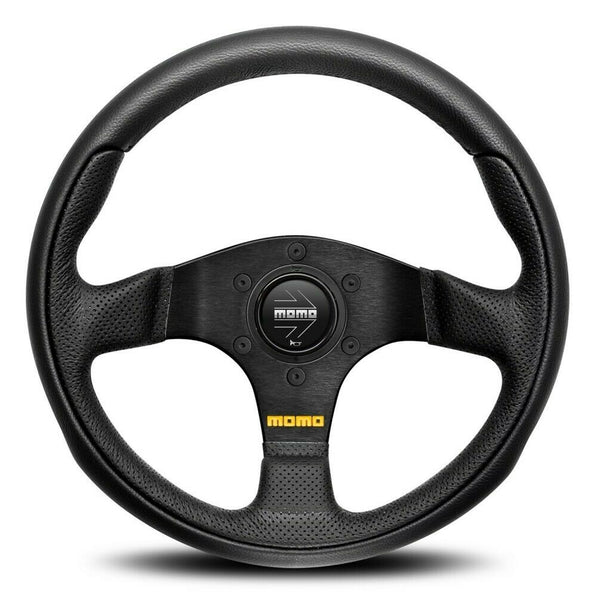 MOMO Team Black Leather 280mm Steering Wheel