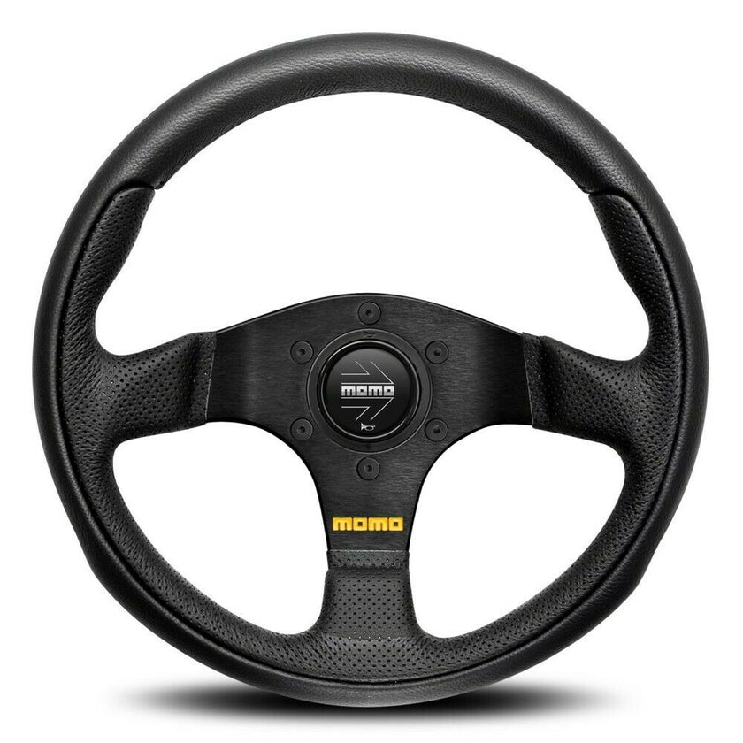 MOMO Team Black Leather 280mm Steering Wheel