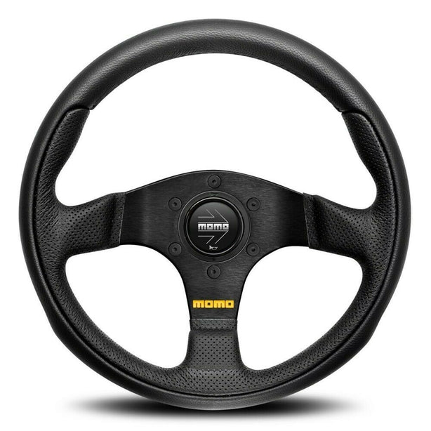 MOMO Team Black Leather 280mm Steering Wheel
