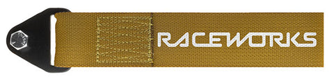 Raceworks Tow Strap Gold