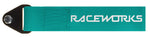 Raceworks Tow Strap Fluoro Teal