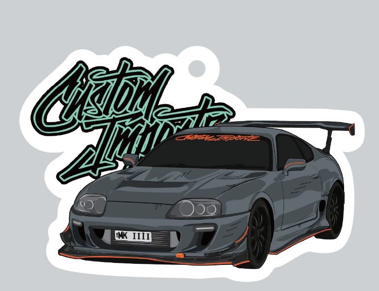 Custom Importz Mk4 Supra Air Freshener- Coffee