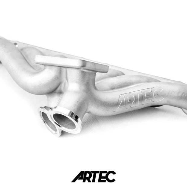 Artec high mount T4 twin gate turbo manifold to suit toyota 2JZ GTE