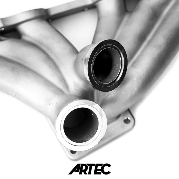 Artec high mount T4 twin gate turbo manifold to suit toyota 2JZ GTE