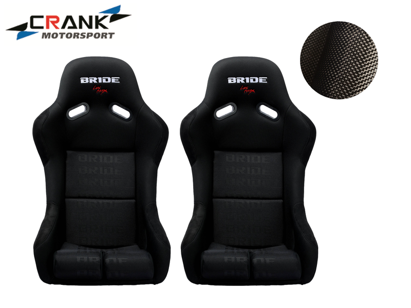 Crank Motorsports ADR APPROVED VIOS II Carbon Fixed Back Bride Seats Black