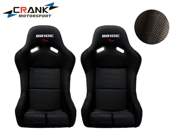Crank Motorsports ADR APPROVED VIOS II Carbon Fixed Back Bride Seats Black