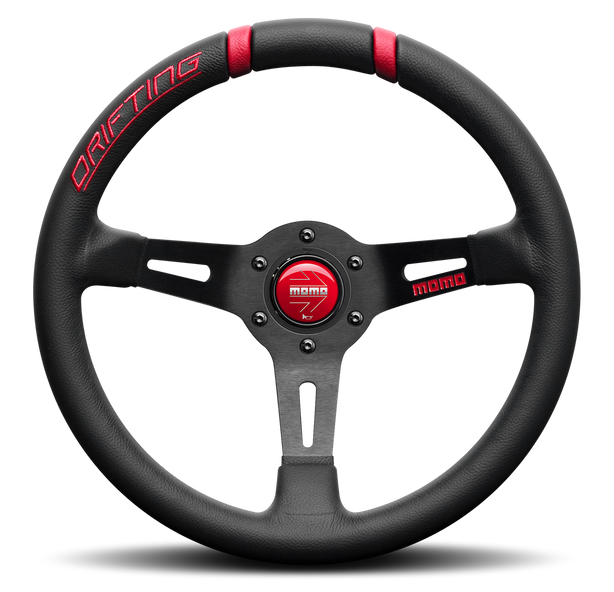 MOMO Drifting Black/Red 330mm Steering Wheel