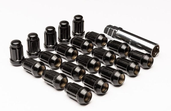 Rota Geared/Bulge 'Class 10' Steel Wheel Nuts Electroplated Black