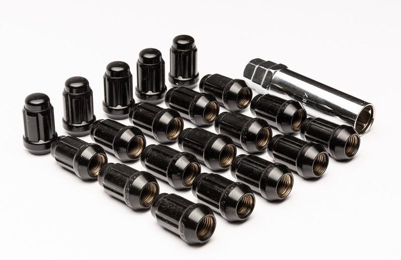 Rota Geared/Bulge 'Class 10' Steel Wheel Nuts Electroplated Black