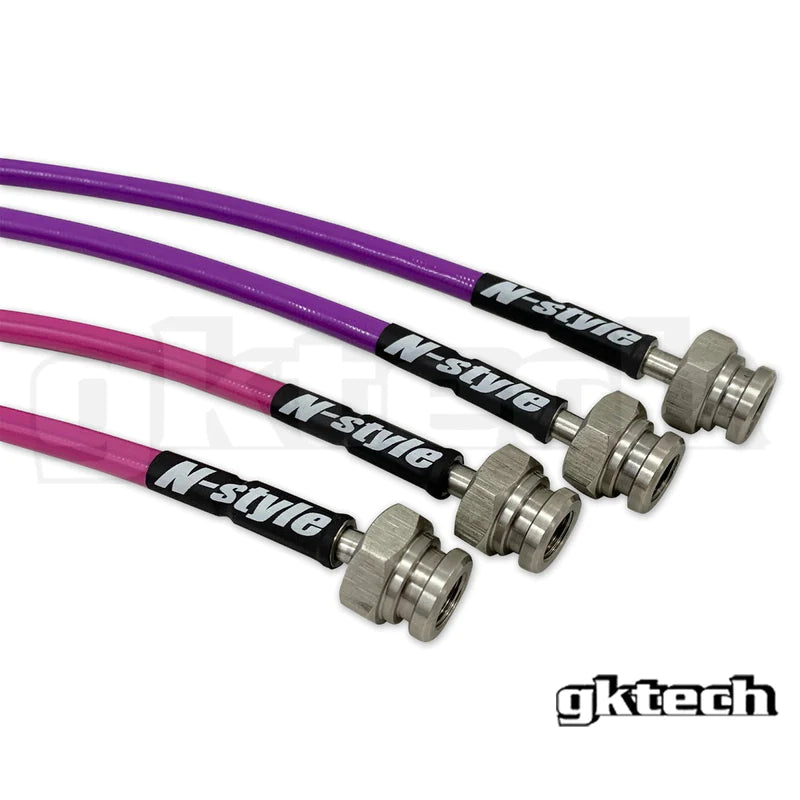 GK tech - N-style S14/S15 to Z32/skyline conversion braided brake lines
