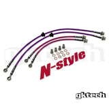 GK Tech S13/180SX Braided brake lines