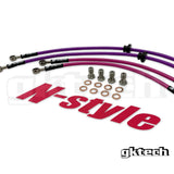 GK Tech S13/180SX Braided brake lines