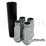 GKtech Open Ended Lock Nuts (Set of 4 + Socket)