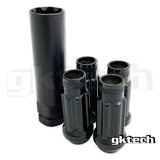 GKtech Open Ended Lock Nuts (Set of 4 + Socket)