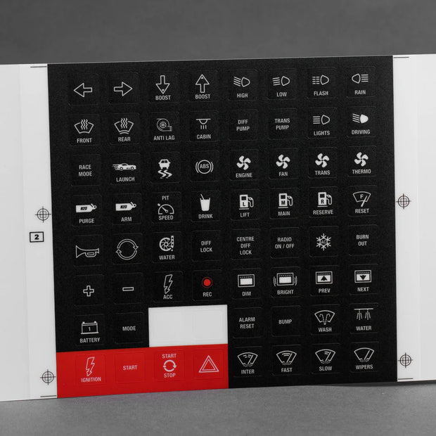 Emtron 8 Button Keypad Sticker Kit (V1)