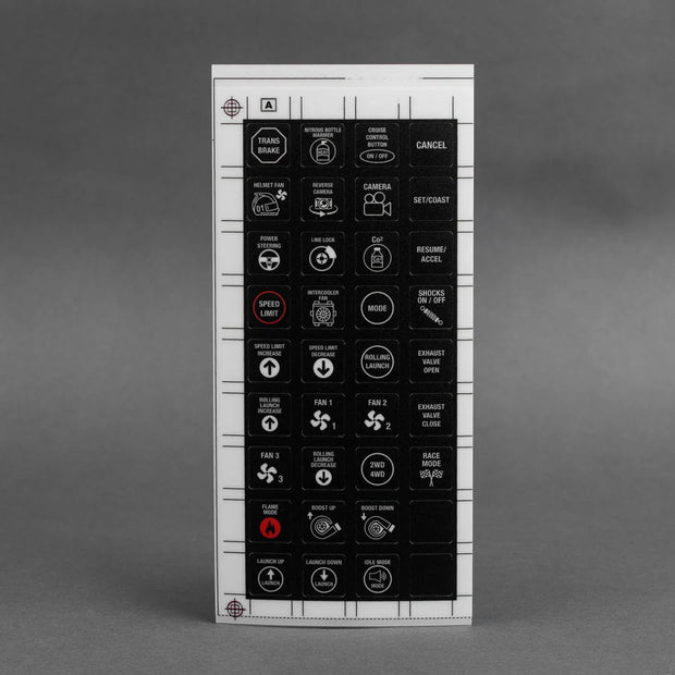 8 Button Keypad Alternate Sticker Sheet