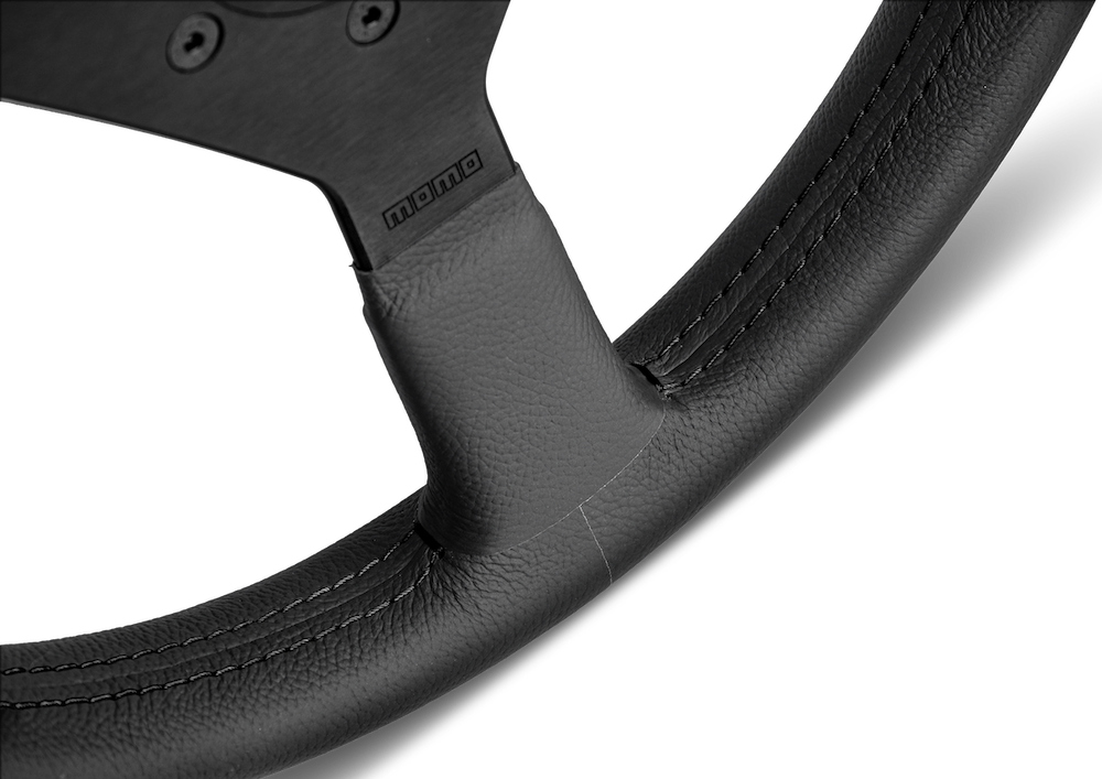 MOMO Montecarlo Black Leather 350mm Steering Wheel