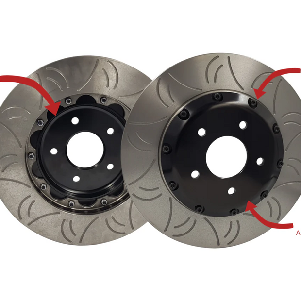 HFM.Parts 350z/V35 front Brembo 2 piece slotted rotors (SOLD AS A PAIR)