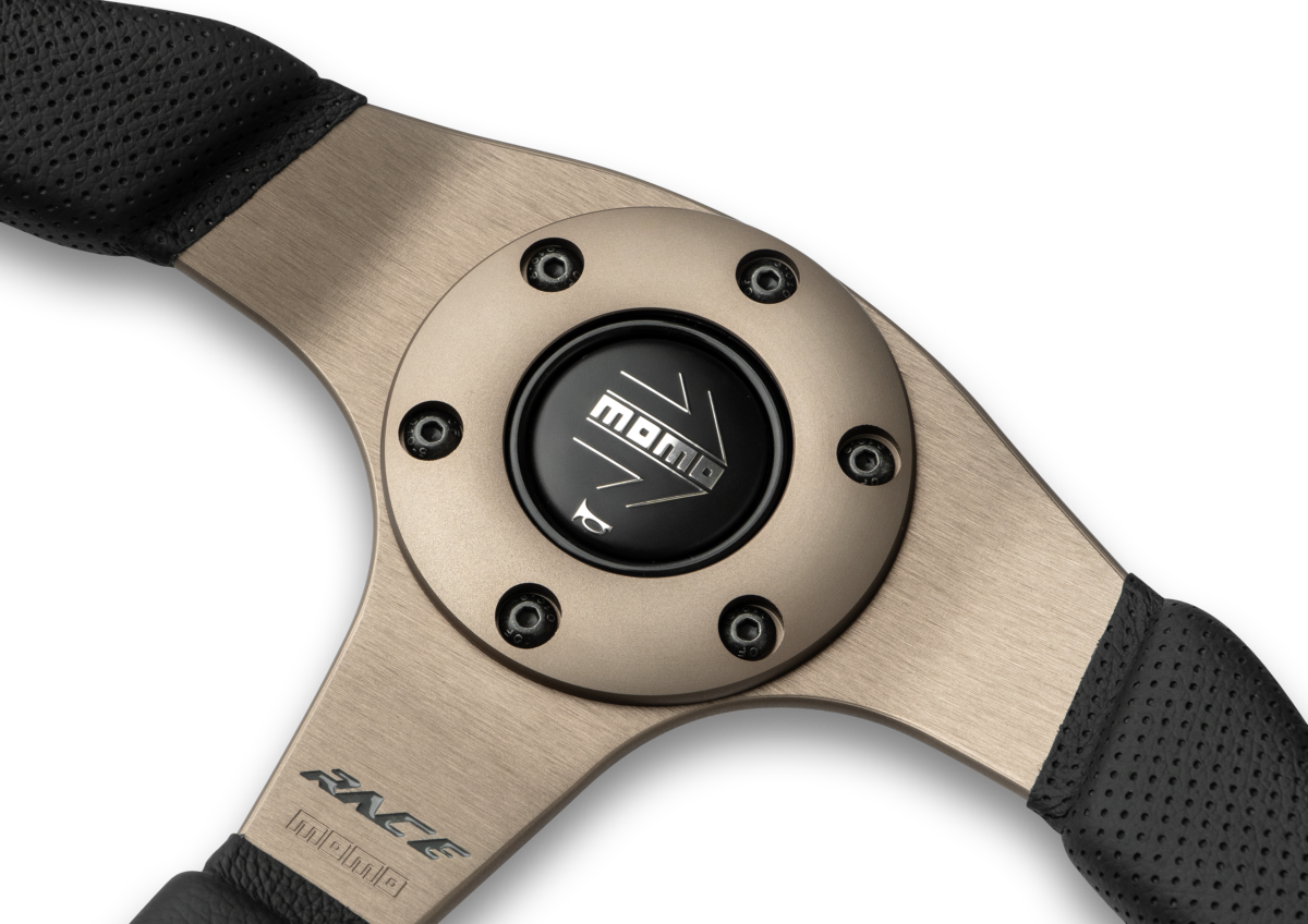 MOMO Race 2.0 Black Leather 350mm Steering Wheel