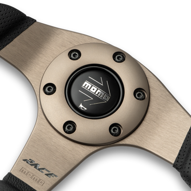 MOMO Race 2.0 Black Leather 350mm Steering Wheel