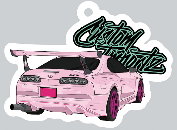 Custom Importz Mk4 Supra Air Freshener- Strawberry
