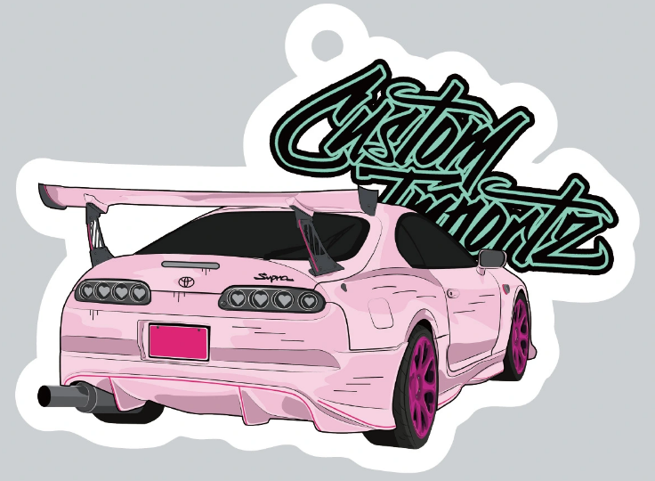 Custom Importz Mk4 Supra Air Freshener- Strawberry